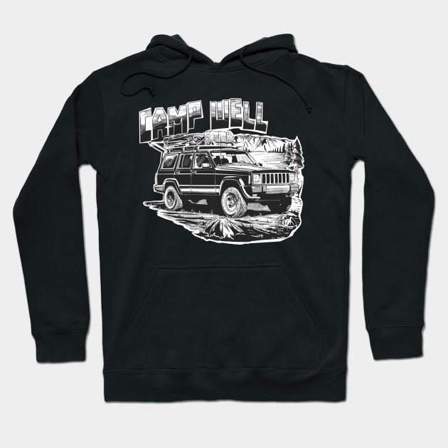 Jeep camp cherokee Hoodie by Saturasi